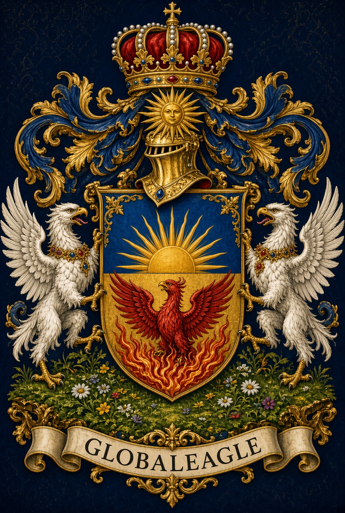 The full GLOBALEAGLE coat of arms